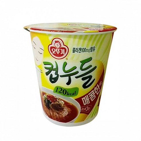오뚜기 컵누들 매콤한맛 37.8gx15컵, 15개