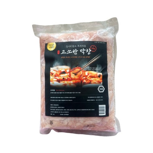 미의 고소한 막창 국내산 돼지 생막창 냉동, 1개, 1kg