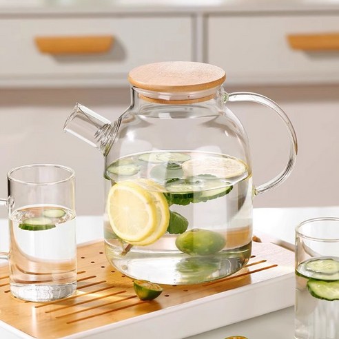 투데이리빙 1800ml 내열 유리 티포트 거름망 포함 차 주전자 티팟 직화 가능 티타임 티 포트 - 티포트 | 쿠팡