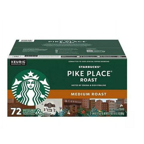 Starbucks 파이크 플레이스 케이컵 900g 72개입, 12.5g, 1개