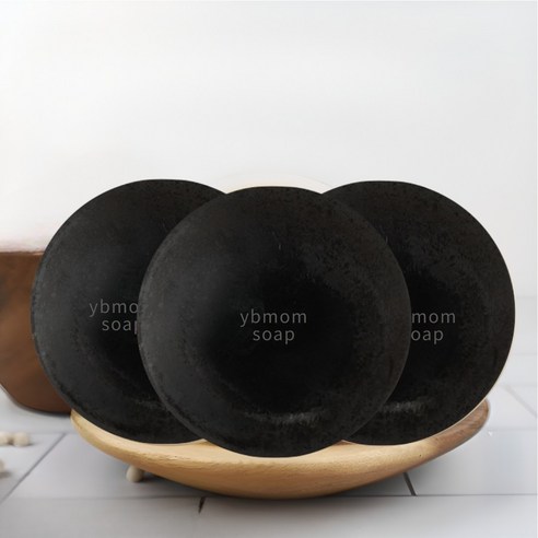 블랙헤드 천연 숯비누 세안 세수비누, 3개, 100g