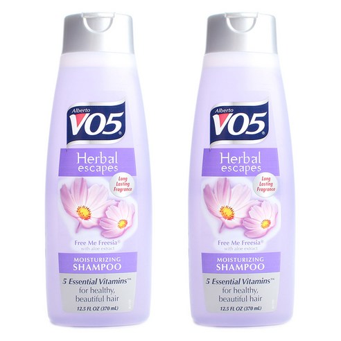 브이오파이브 허벌 이스케이프 모이스처라이징 샴푸 프리 미 프리지아 향, 370ml, 2개