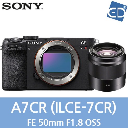 [소니정품] A7CR/ 풀프레임/A7CR/미러리스 카메라 ILCE-7CR /ED, 40 A7CR FE 50mm F1.8-블랙