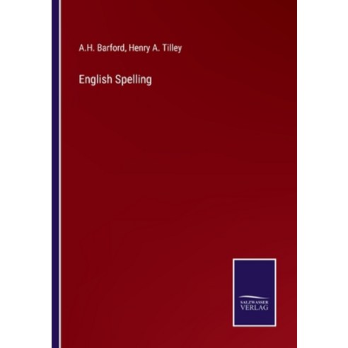 (영문도서) English Spelling Paperback, Salzwasser-Verlag, 9783375043766