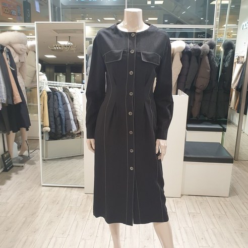 온앤온원피스  온앤온 허리 핀턱 스티치 원피스 NJW2WOA56