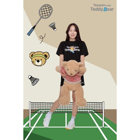 벤데타 테디베어 스포츠 배드민턴 오버핏 티셔츠: 스타일, 편안함, 기능성을 위한 최상의 선택