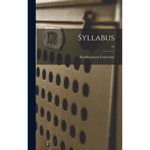 (영문도서) Syllabus; 24 Hardcover, Legare Street Press, English, 9781013855474
