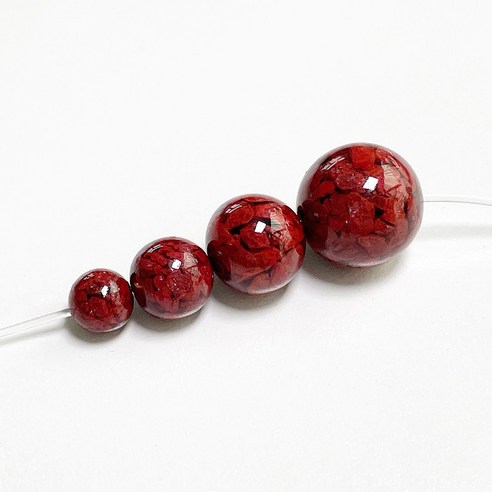 액운을 막고 행운을 부르는 수정 경면주사 원석으로 나만의 염주 팔찌를 만들어보세요!