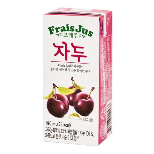 일화 프레주 드링크 자두 190mlx24팩, 190ml, 24개