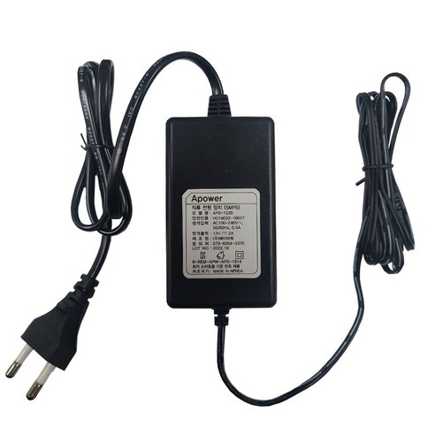  에이파워 DC 12V 2000mA 2A 아답터 외경 5.5mm x 내경 2.1mm, APS-1220, 1개 카메라 에이파워 DC 12V 2000mA 2A 아답터 외경 5.5mm x 내경 2.1mm, APS-1220, 1개