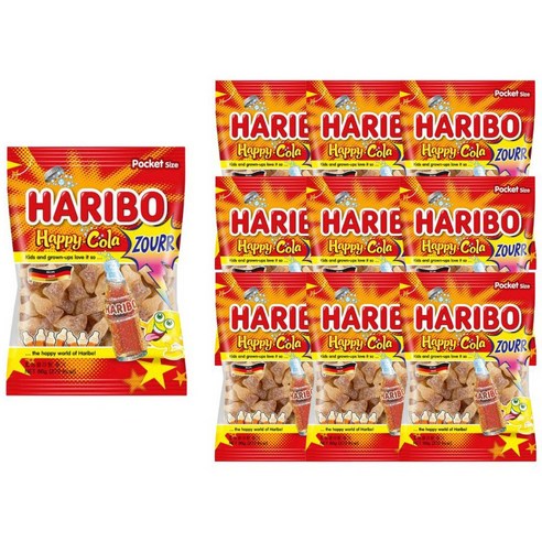 하리보 해피콜라향 사우어 젤리