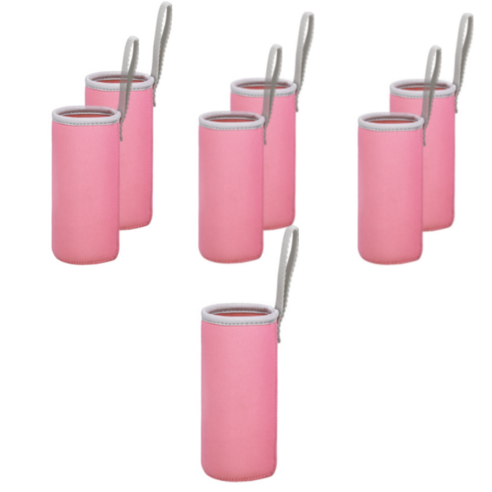 블럭마트 네오플랜 보온보냉 물병주머니 420ml, 라이트핑크, 7개