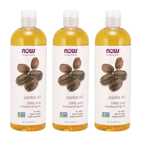 나우푸드 호호바 오일 퓨어 모이스처라이징, 473ml, 3개