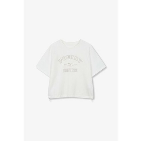 [AK PLAZA] [지컷] 글리터 자수 스트링 티셔츠 7254240110