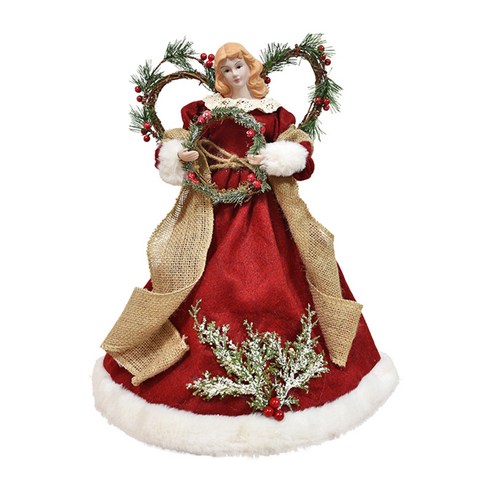 1 조각 나무 꼭대기 파티 를위한 아름다운 미소 귀여운 선물 크리스마스 천사 장식, 엔젤 디, 플라스틱