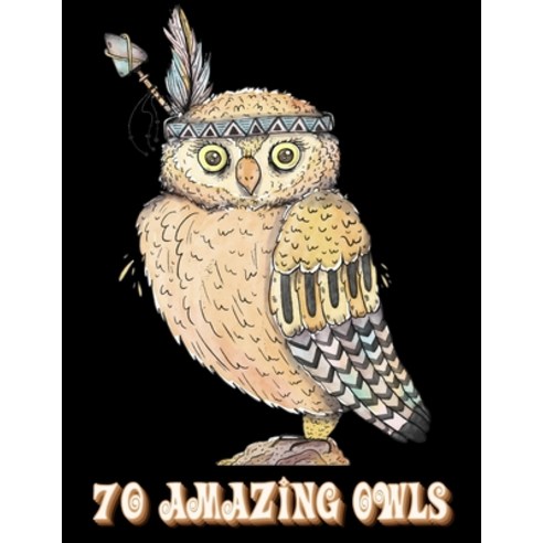 70 Amazing Owls: Owl Coloring Book For Adults Stress Relieving Designs 70 Amazing Patterns Colorin... Paperback, Independently Published