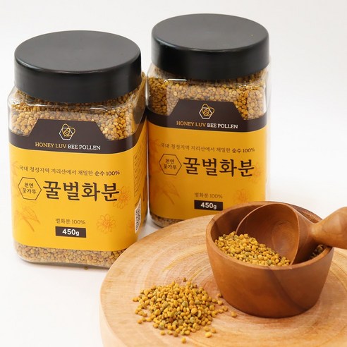 허니럽 꽃가루 꿀벌화분, 1통, 450g, 1개