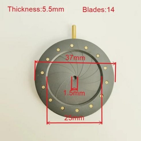 기계식 조리개 현미경 카메라 콘덴서 부품 15-25mm 1 개, Iris