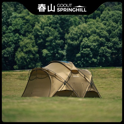 봄바람에 설레는 마음을 담아, goout springhill 쿤룬 сферический 텐트와 함께 낭만 여행을 떠나세요!