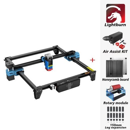 가성비 Twotrees 메탈 레이저 조각 기계 TTS-55 450 ± 5nm Blu-ray 15W/40W CNC 라우터 베니어 절단 WIFI, 04 kit 5_02 EU_01 TTS-55 프로