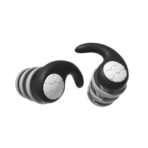 펜타오닉 인이어 실리콘 수영 귀마개 소음방지 이어플러그, 1개, 블랙 L