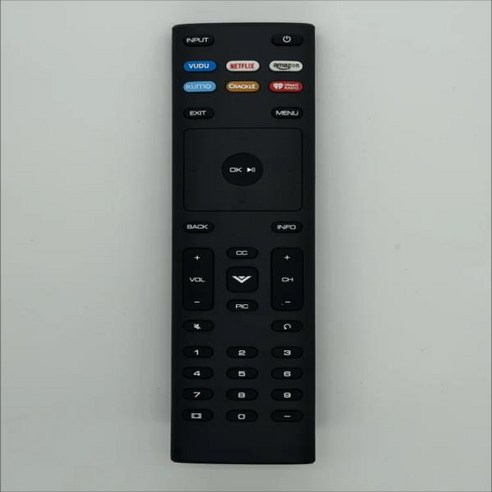 Vizio 스마트 TV D24f-F1 E43-E2 범용 XRT136 리모컨 적합, 01 BLACK