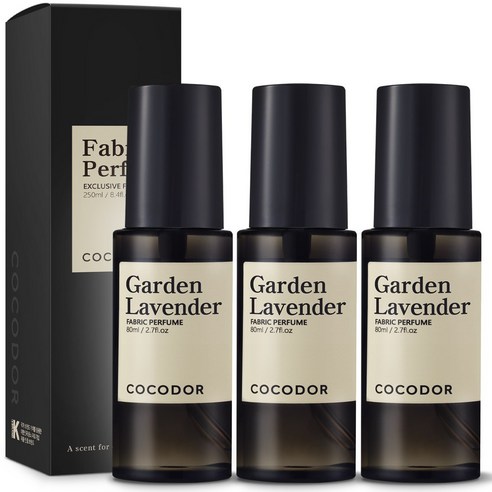 코코도르 섬유탈취제 가든라벤더, 80ml, 3개