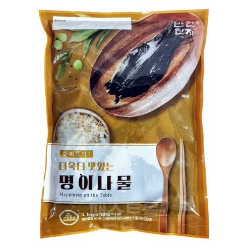 반찬단지 명이나물 3kg (1kgx3개), 1kg, 3개