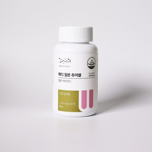 메디포스트 메디 철분 츄어블 24mg 60정, 2개