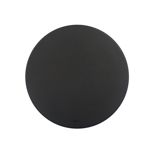 FENICE 조약돌 가죽 마우스 패드, ROUND BLACK, 1개