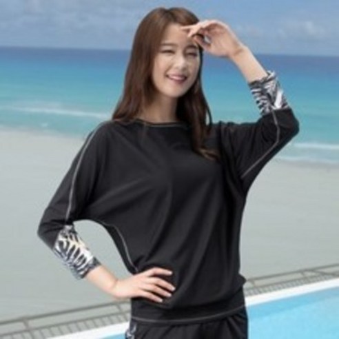 레이플러 여성용 가오리 래쉬가드 상의 RT111