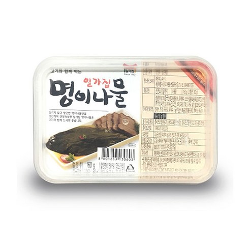 일가집 명이나물 160g x20개 밑반찬 명이 고기반찬, 20개