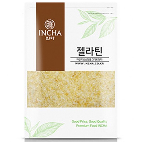 인차 젤라틴 가루 분말, 1개, 500g