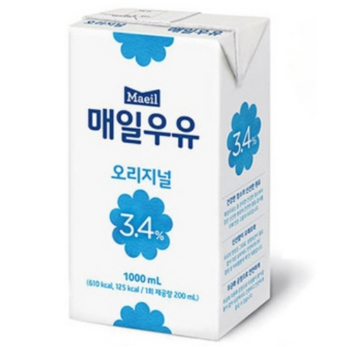 매일유업 멸균우유 오리지널 1L, 10개