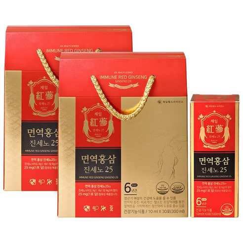 제일 면역홍삼 진세노25 30포 X 2박스, 300ml, 2개