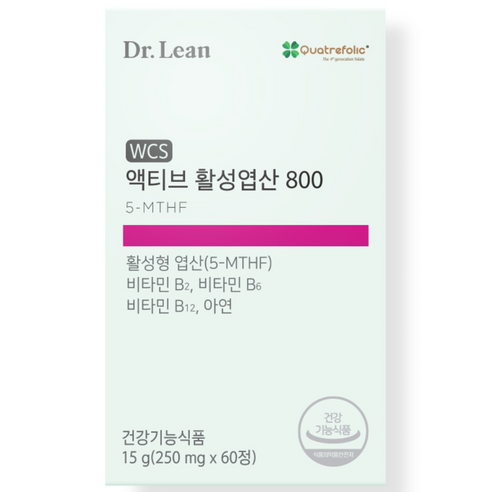 닥터린 액티브 활성엽산 800, 60정, 1개