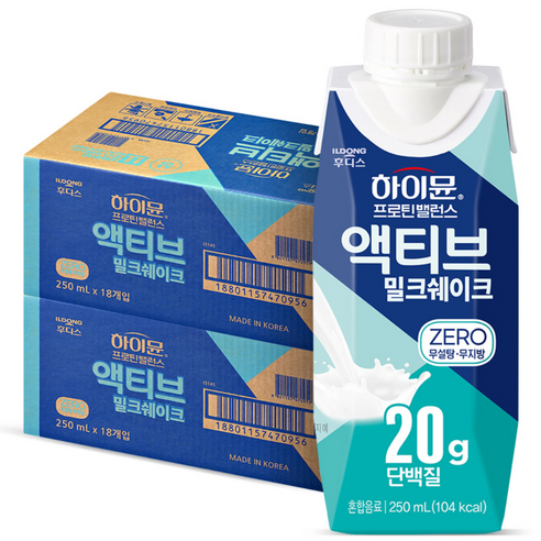 일동 하이뮨 프로틴밸런스 액티브 밀크쉐이크 제로