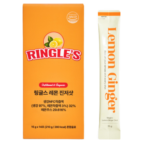 링글스 레몬 진저샷, 28개, 15ml