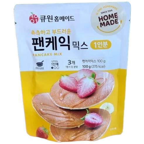 큐원 홈메이드 홈메이드 팬케익믹스, 100g, 15개