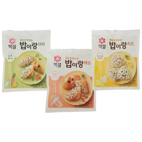 밥이랑 세트 (야채1개+해물1개+치즈1개), 78g, 1개