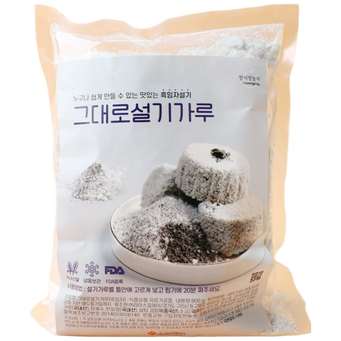 그대로 설기가루 800g 쌀가루, 1개, 800g