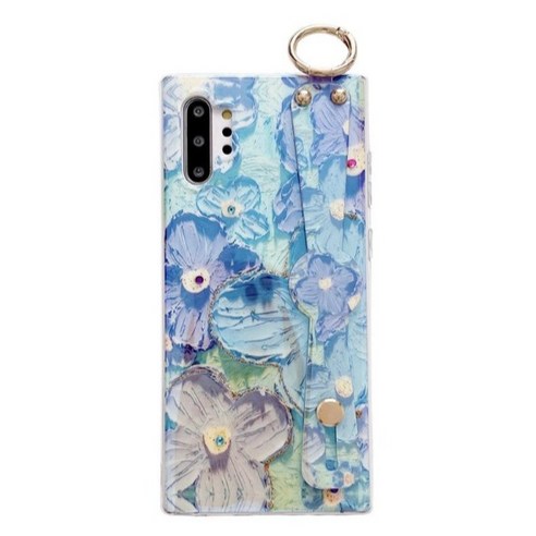 에르모사 갤럭시 노트20 노트20울트라 케이스 GALAXY PHONE CASE 유화 플라워 핸드 스트랩 휴대폰 케이스