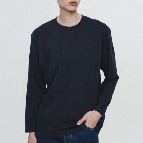 프린트스타 17수 무지 긴팔 티셔츠 102-CVL