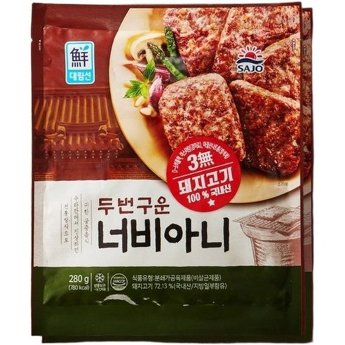 사조대림 두번구운 너비아니 280g x 2, 3개