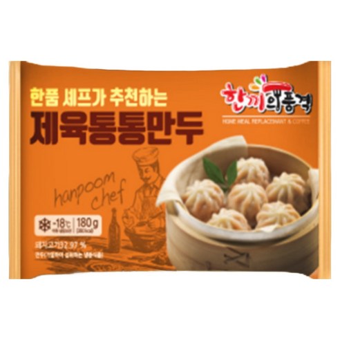 한품 제육통통만두 180g, 180g, 5개