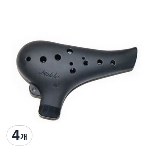 노블 오카리나 알토c, 노블리, 블랙 SF, 4개