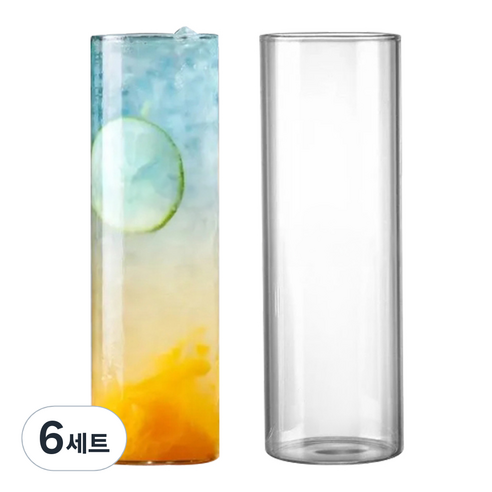 아케이바이 슬림 하이볼 글라스 2개입, 6세트