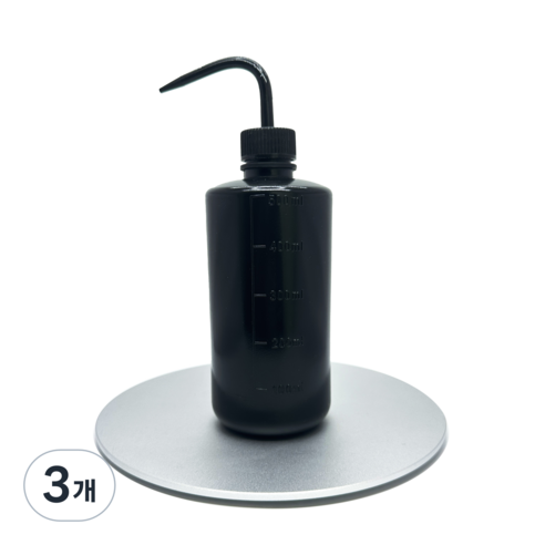 어나더 계량가능 물조리개 스퀴즈 물병, 500ml, 3개, black