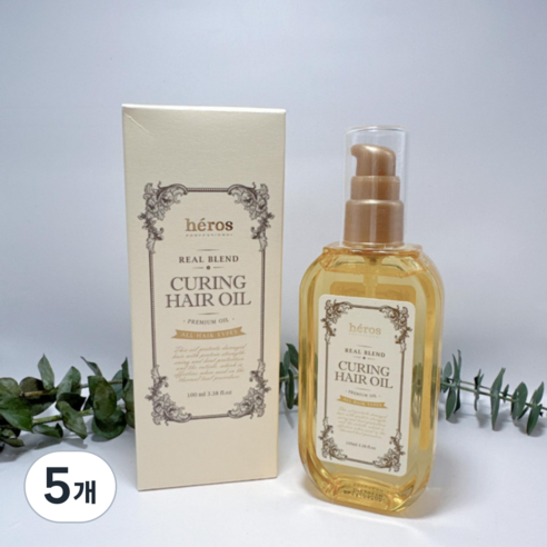헤로스 큐링 헤어 오일, 5개, 100ml