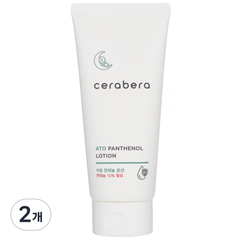 보습진정로션 세라베라 아토 판테놀 로션 (얼굴 바디 보습 피부장벽 판테놀10%), 2개, 180ml